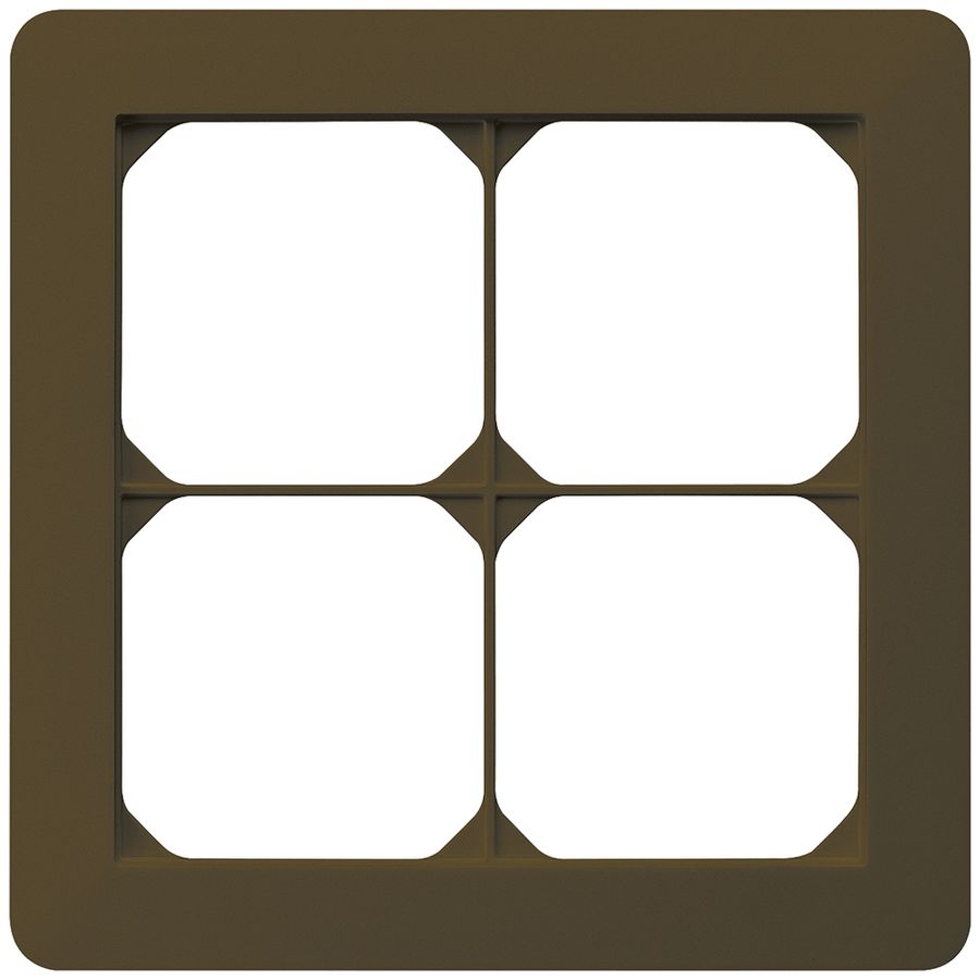 UP-Abdeckrahmen kallysto.trend 2×2 braun 154×154mm