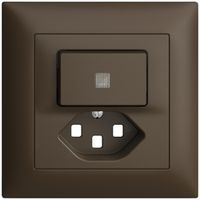 Kit frontal ENC EDIZIOdue coffee 88×88mm T23, lentille,