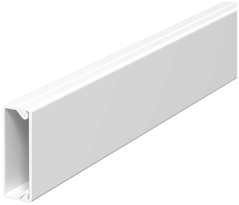 Canal d'installation Bettermann WDK 30×10×2000mm en PVC dur blanc pur
