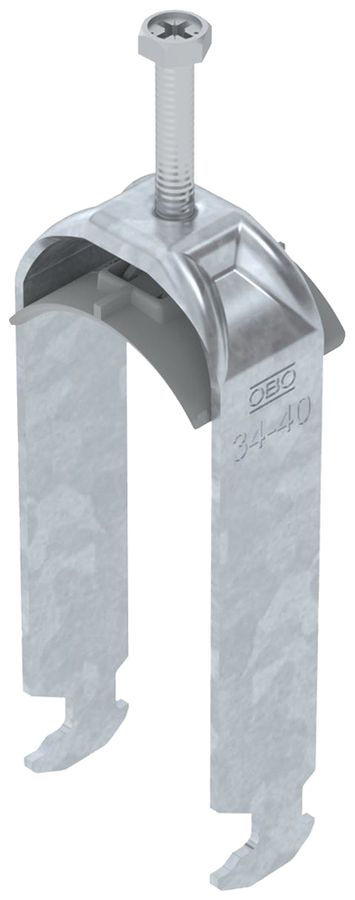 Fixation rapide BET 2056 pied à H mat.synthétique 34…40mm 2×câble acier Zn-ch-im